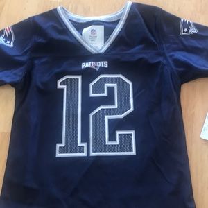 Girls New England Patriots Football  Jersey NWT